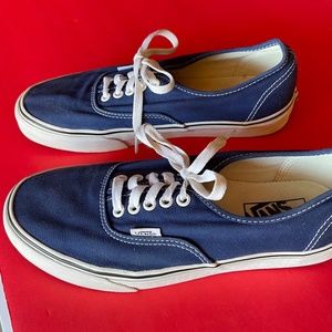 Vans - Blue,  Low top, Lace up, Women's size 9/Mens size 7.5